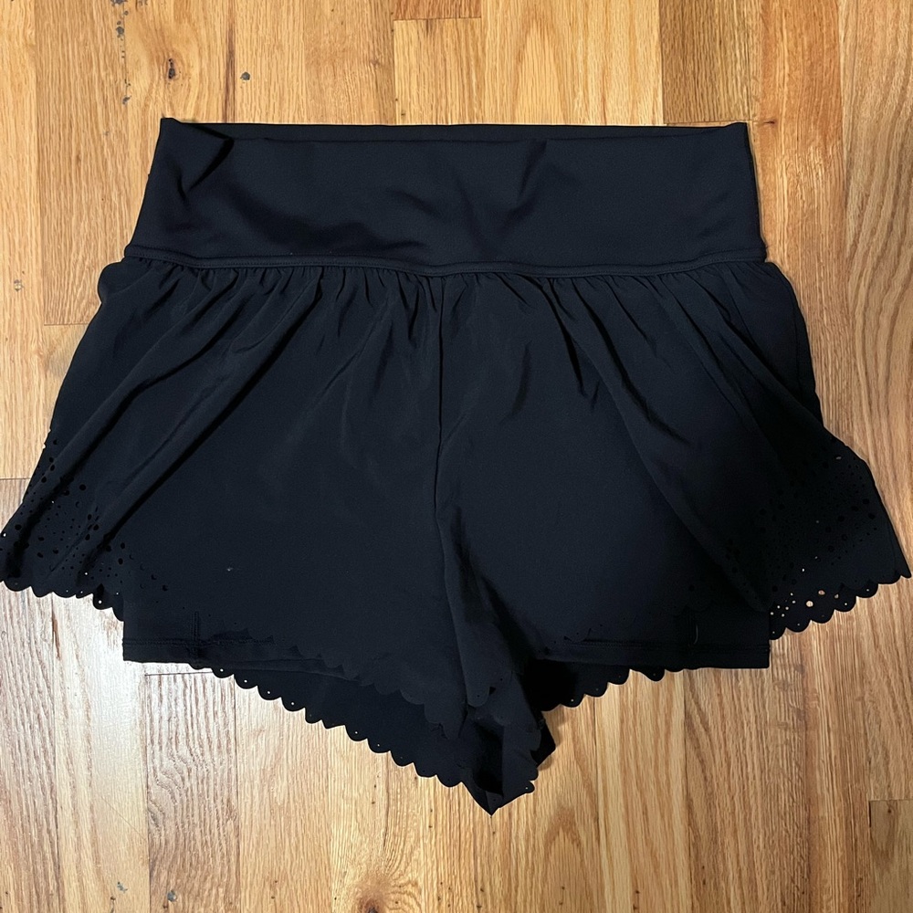 Aerie Offline Flowy Black Shorts size Large
